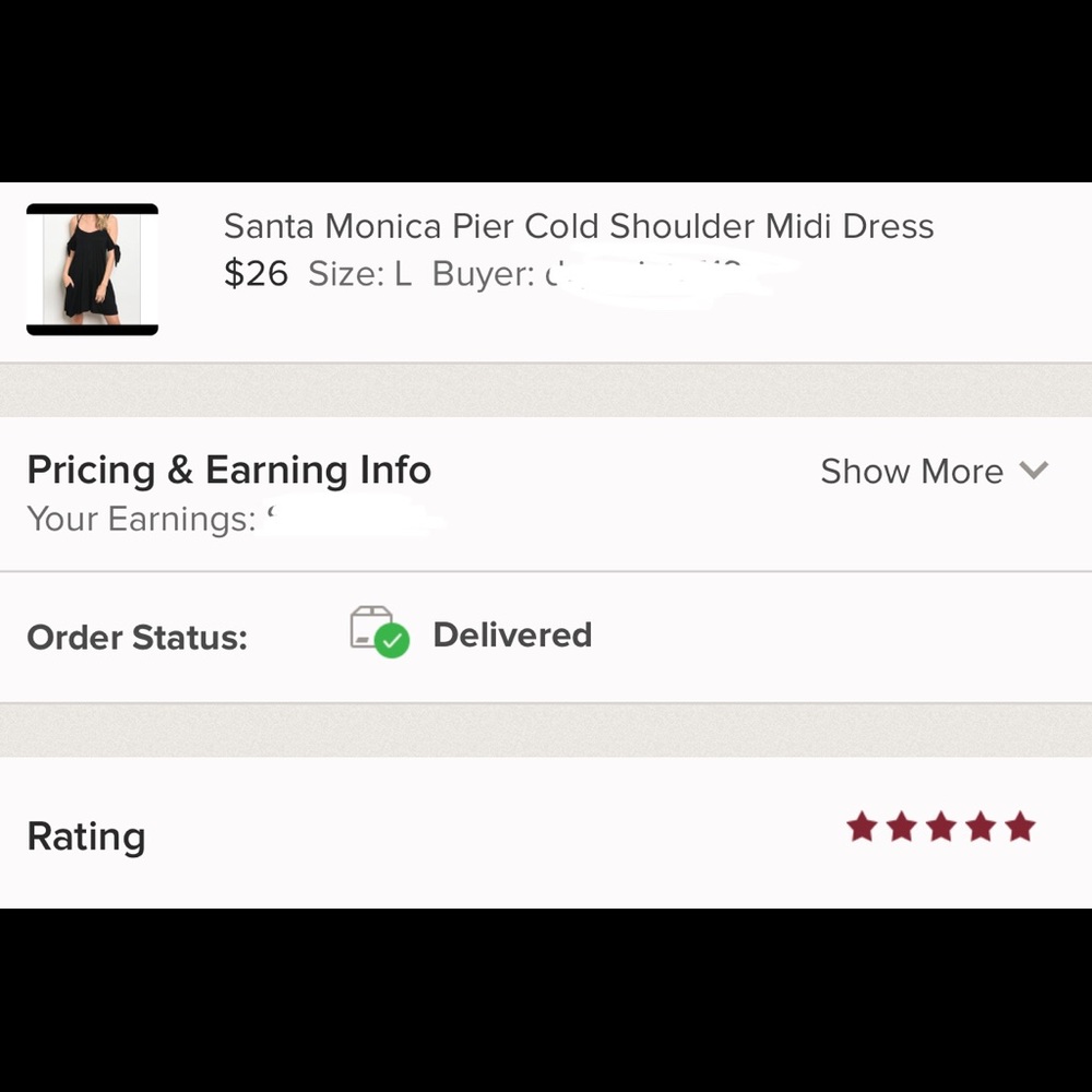 Santa Monica Pier Cold Shoulder Midi Dress - Picture 6 of 6